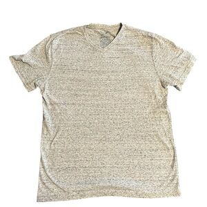Faded Glory Heather Gray V-Neck Short Sleeve Tee